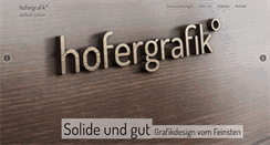 Desktop Screenshot of hofergrafik.at